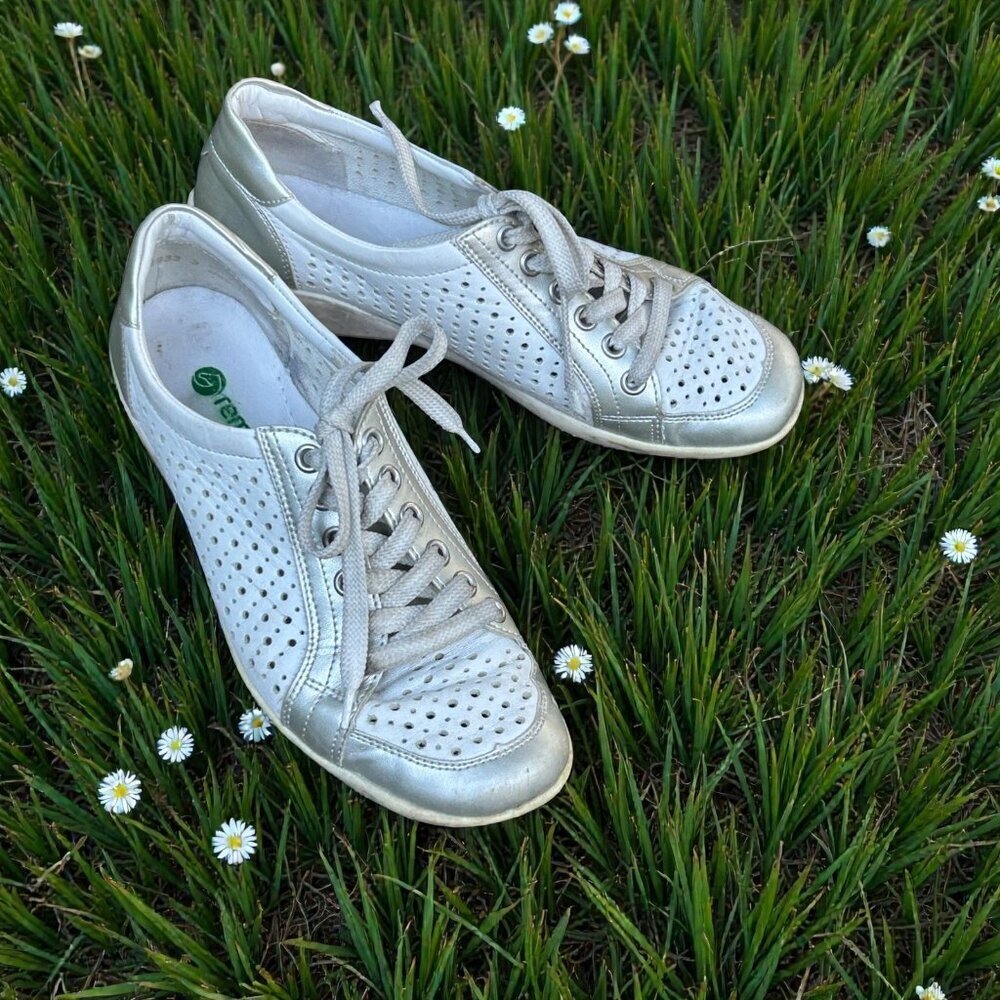 Remonte Liv Sneakers R1714-12 White and Silver Size 38 7.5